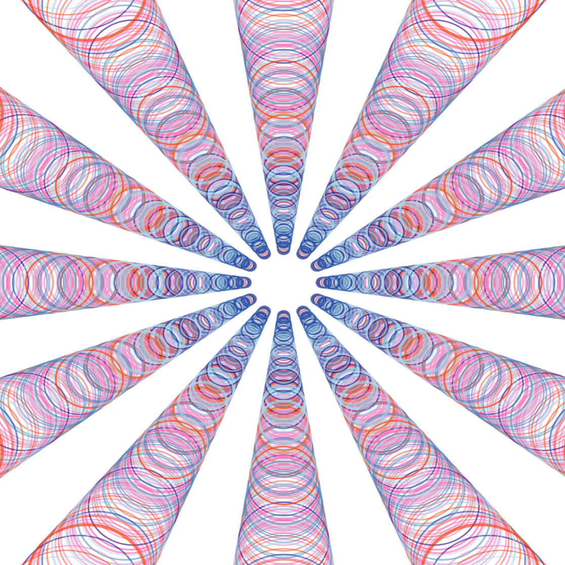 Every time a person speaks it creates a Mandela pattern, it will be bigger if the sound input is bigger. Once the person stops talking and starts talking again the the colour will change. If you keep talking you can create a beautiful pattern. https://chatgpt.com/share/67fc2f60-d630-8011-b465-1ed61c8c1480 <a href='https://youtu.be/KnuVXFndqBI' target='_blank'>Watch the video here</a>